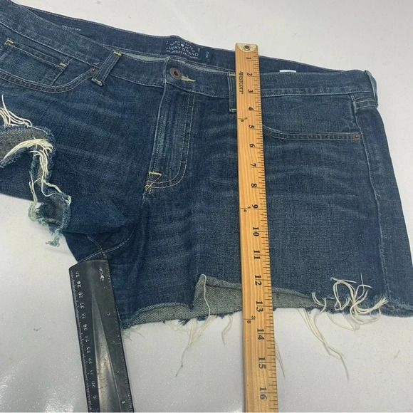 Lucky‎ Brand Denim Shorts Woman 14/32  Cut Off Pockets 100% Cotton Mid Rise - Picture 10 of 10